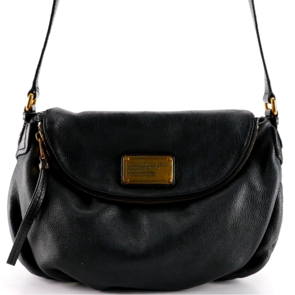 Marc By Marc Jacobs Leather Pebbled Black Crossbody Bag
